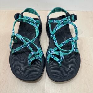 Chaco Z/Volv X2 Ravenna Toe Loop Hiking Water Sandal Women's 9 Turquoise